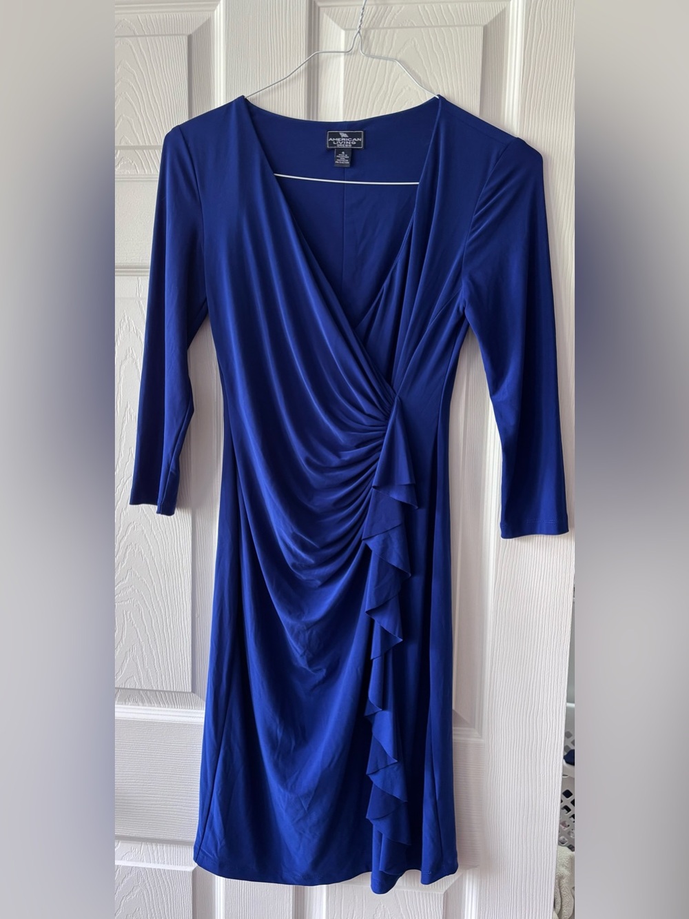 Royal Blue 3/4 Sleeve Dress